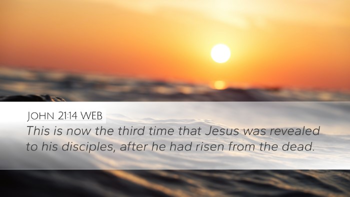 John 21:14 WEB Bible Verse Image