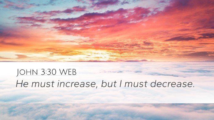 John 3:30 WEB Desktop Wallpaper - He must increase, but I must - Desktop Bible Verse Wallpaper