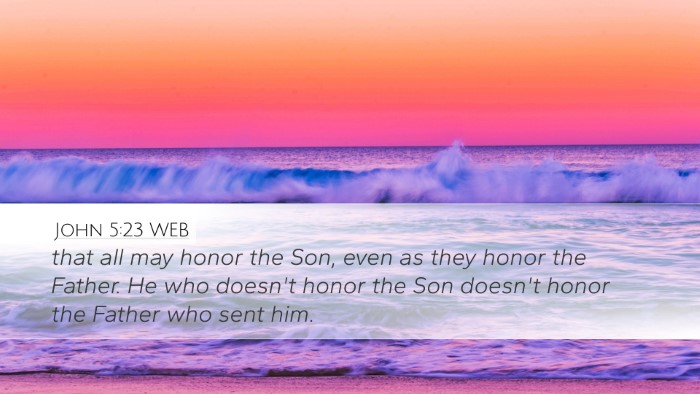 John 5:23 WEB Bible Verse Image