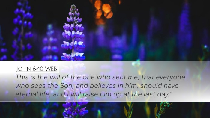John 6:40 WEB Bible Verse Image