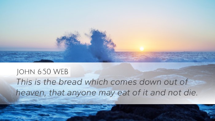 John 6:50 WEB Bible Verse Image