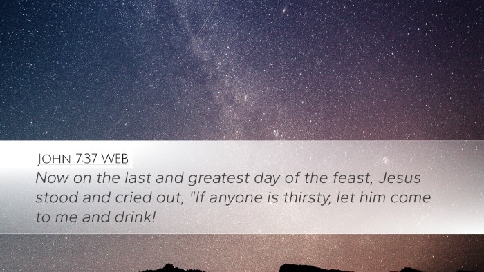John 7:37 WEB Bible Verse Image