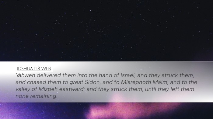 Joshua 11:8 WEB Bible Verse Image