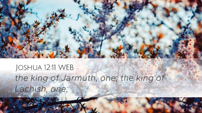 Joshua 12:11 WEB Bible Verse Image