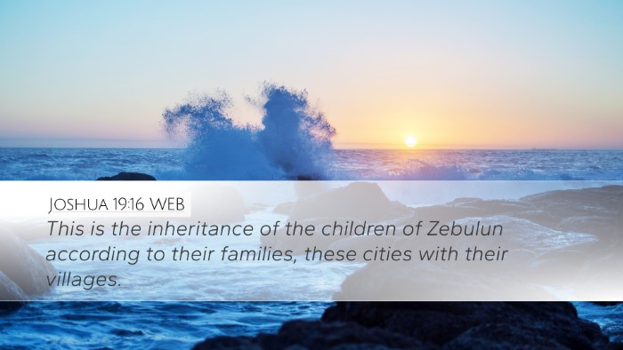 Joshua 19:16 WEB Desktop Wallpaper - This is the inheritance of the children of - Desktop Bible Verse Wallpaper
