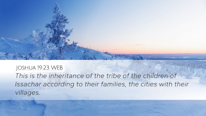 Joshua 19:23 WEB Desktop Wallpaper - This is the inheritance of the tribe of the - Desktop Bible Verse Wallpaper