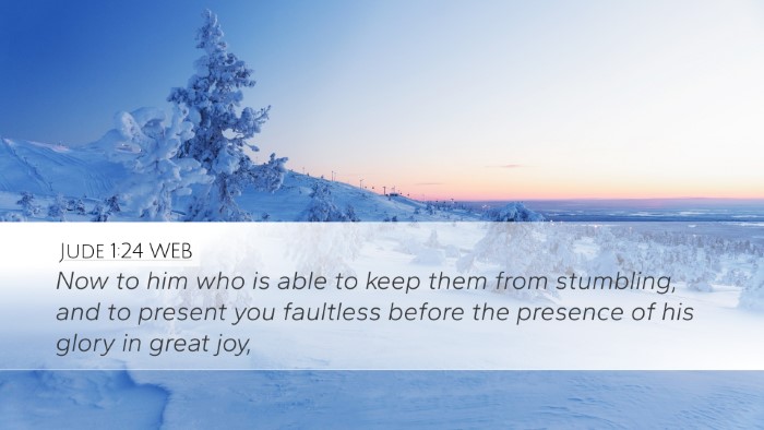 Jude 1:24 WEB Bible Verse Image