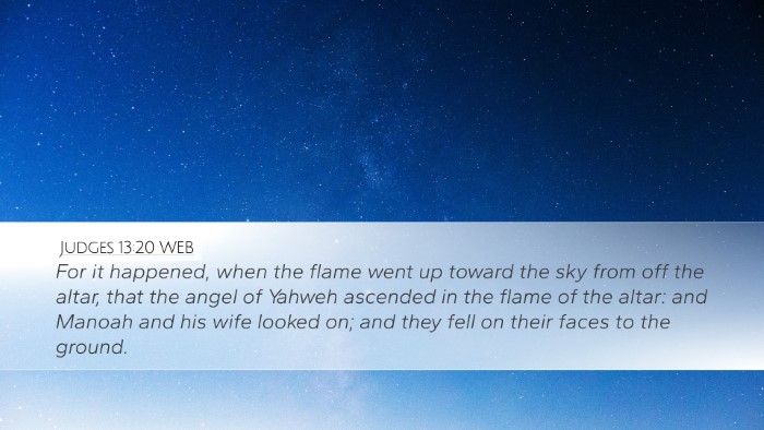 Judges 13:20 WEB Bible Verse Image
