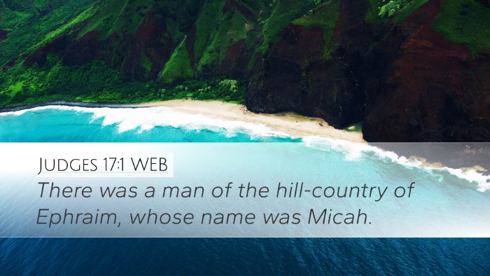 Judges 17:1 WEB Bible Verse Image