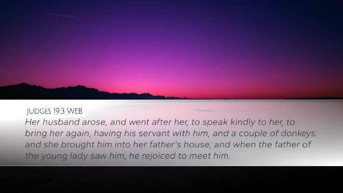 Judges 19:3 WEB Bible Verse Image