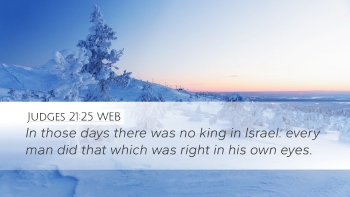 Judges 21:25 WEB Bible Verse Image