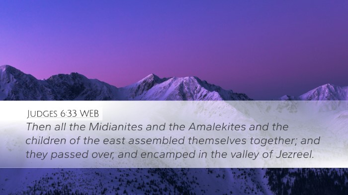 Judges 6:33 WEB Bible Verse Image