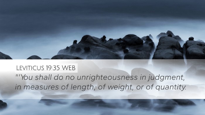 Leviticus 19:35 WEB Bible Verse Image