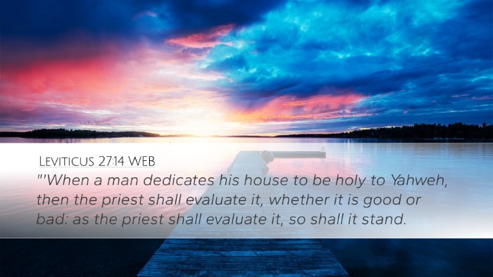 Leviticus 27:14 WEB Bible Verse Image