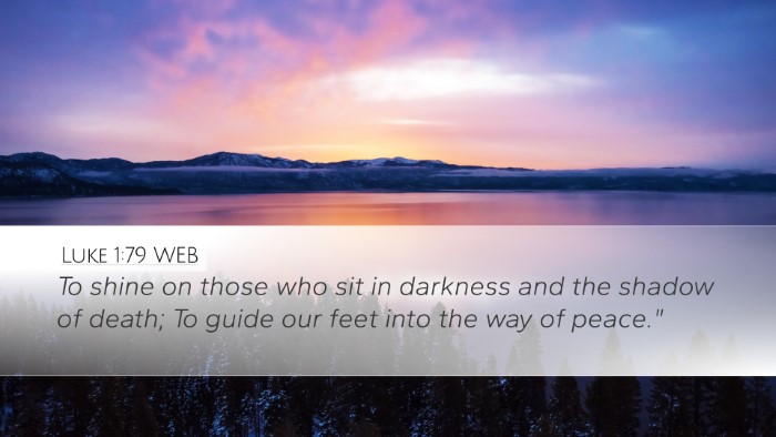 Luke 1:79 WEB Bible Verse Image