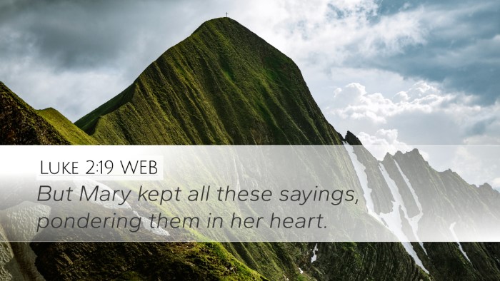 Luke 2:19 WEB Bible Verse Image