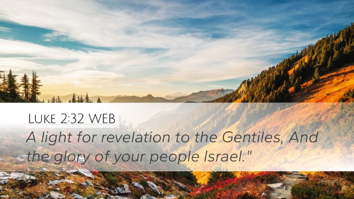 Luke 2:32 WEB Bible Verse Image