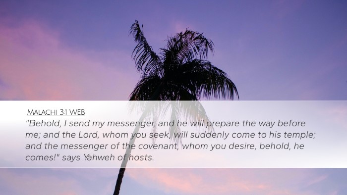 Malachi 3:1 WEB Bible Verse Image