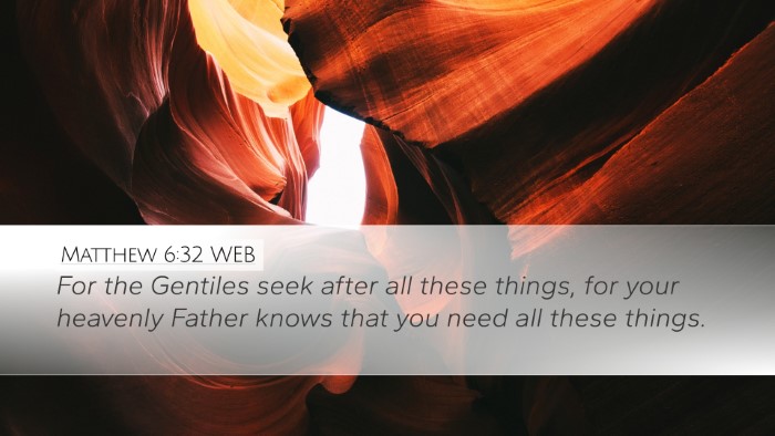 Matthew 6:32 WEB Bible Verse Image