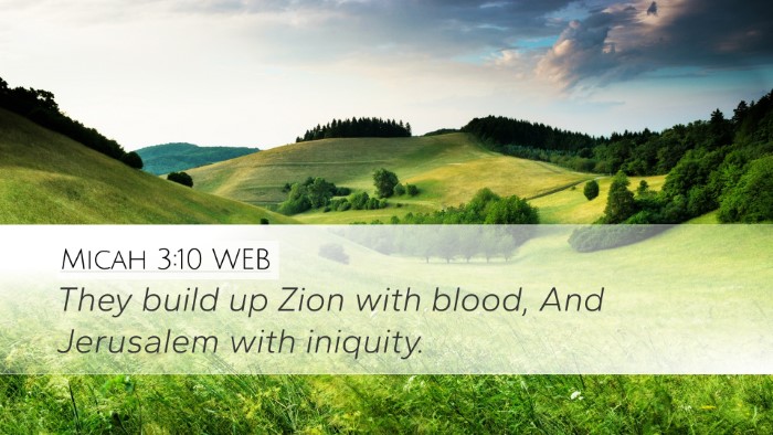 Micah 3:10 WEB Bible Verse Image