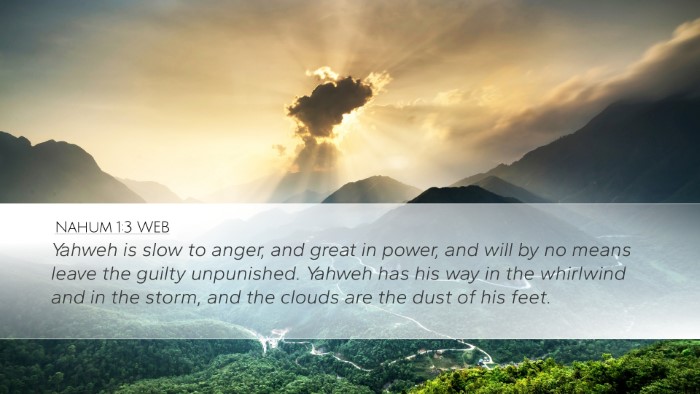 Nahum 1:3 WEB Bible Verse Image