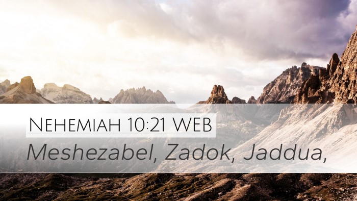 Nehemiah 10:21 WEB Bible Verse Image