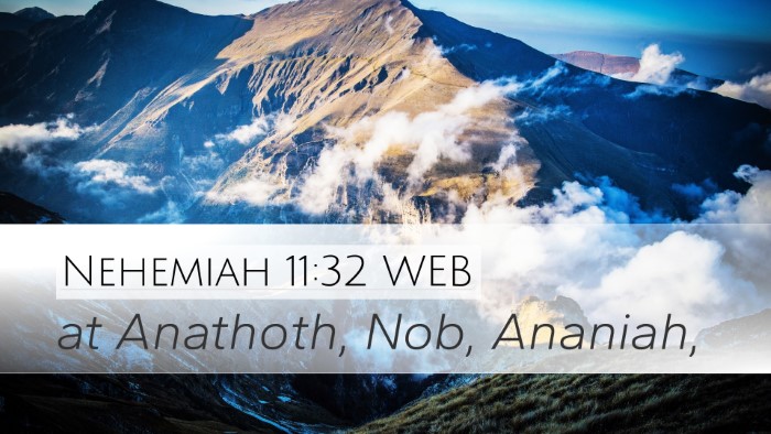 Nehemiah 11:32 WEB Bible Verse Image