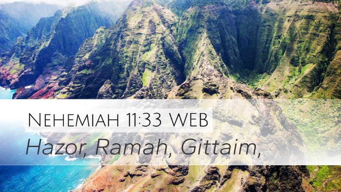 Nehemiah 11:33 WEB Bible Verse Image