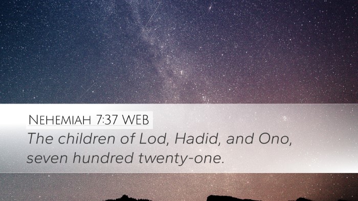 Nehemiah 7:37 WEB Bible Verse Image