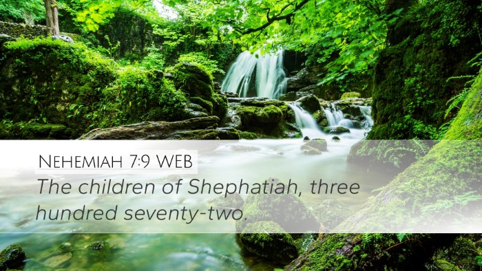 Nehemiah 7:9 WEB Bible Verse Image