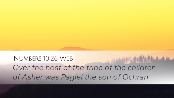 Numbers 10:26 WEB Bible Verse Image