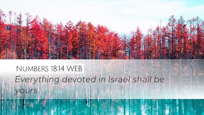 Numbers 18:14 WEB Bible Verse Image