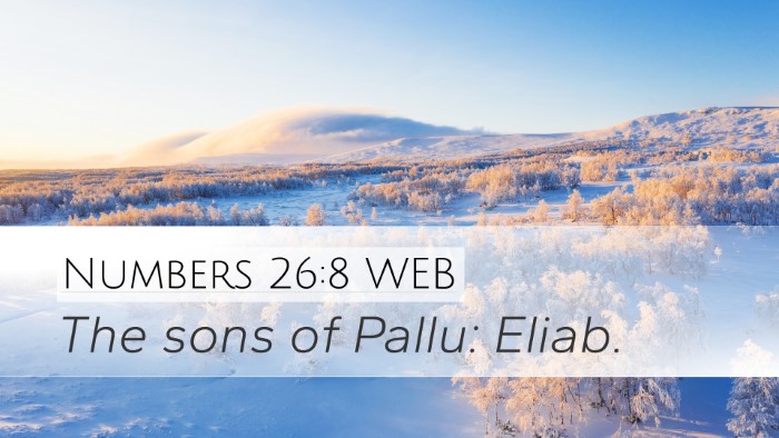 Numbers 26:8 WEB Desktop Wallpaper - The sons of Pallu: - Desktop Bible Verse Wallpaper