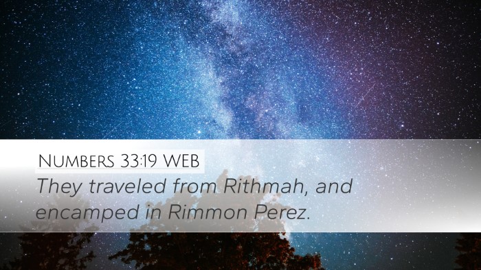 Numbers 33:19 WEB Desktop Wallpaper - They traveled from Rithmah, and encamped in - Desktop Bible Verse Wallpaper