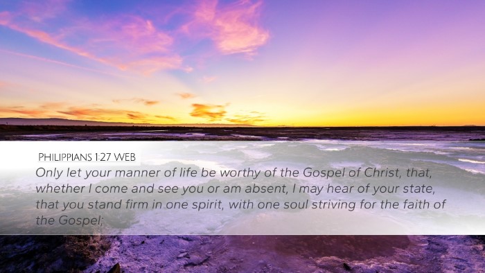 Philippians 1:27 WEB Bible Verse Image