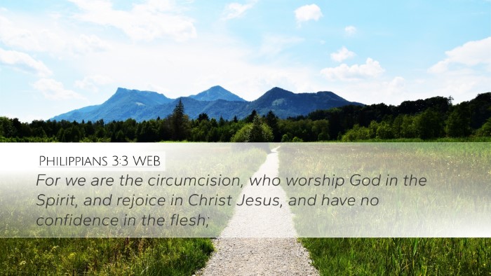 Philippians 3:3 WEB Bible Verse Image
