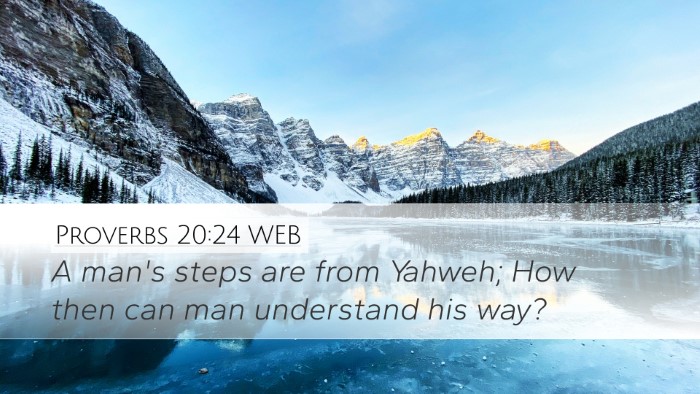 Proverbs 20:24 WEB Bible Verse Image