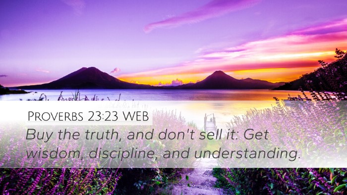Proverbs 23:23 WEB Bible Verse Image