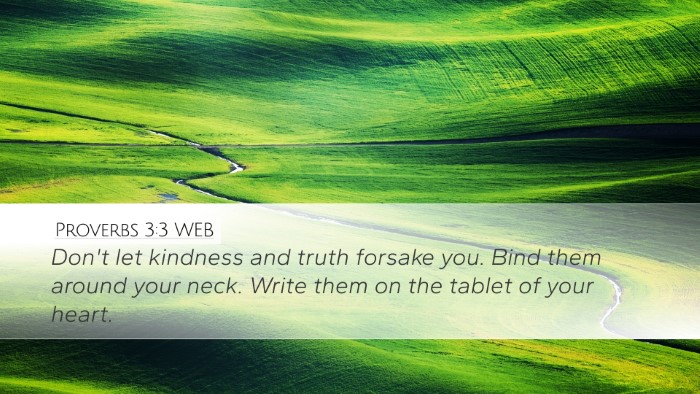 Proverbs 3:3 WEB Bible Verse Image