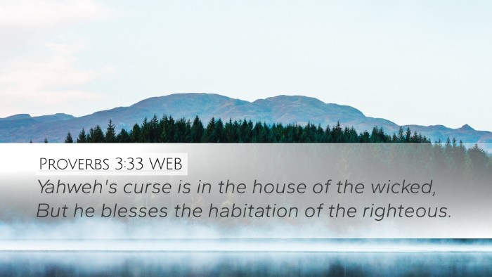 Proverbs 3:33 WEB Bible Verse Image