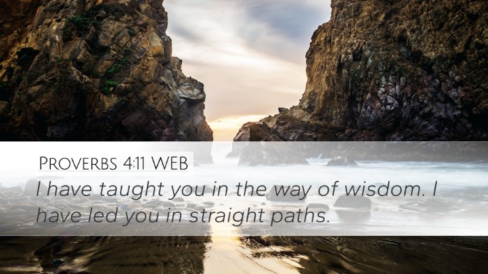 Proverbs 4:11 WEB Bible Verse Image