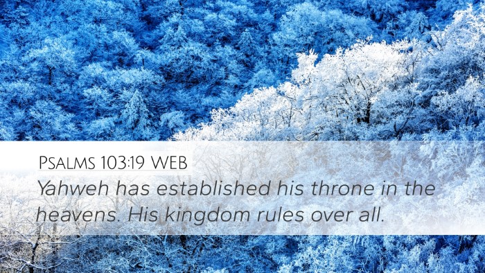 Psalms 103:19 WEB Bible Verse Image