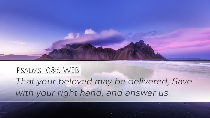 Psalms 108:6 WEB Bible Verse Image