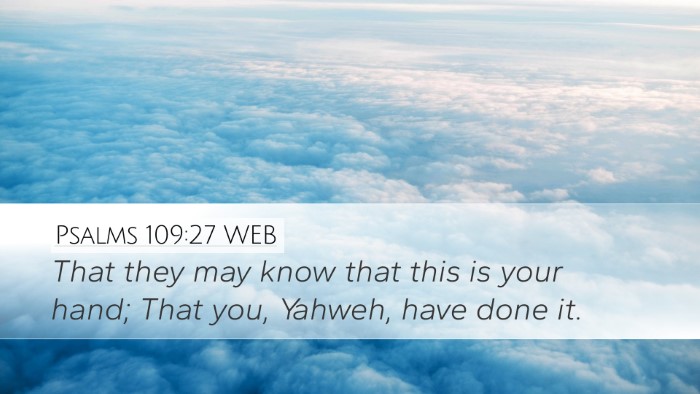 Psalms 109:27 WEB Bible Verse Image