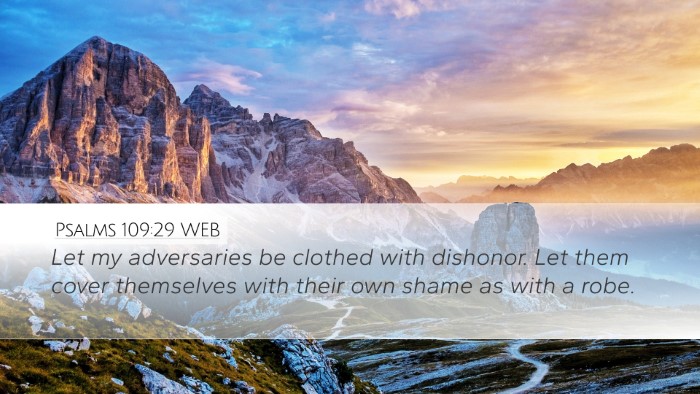 Psalms 109:29 WEB Bible Verse Image