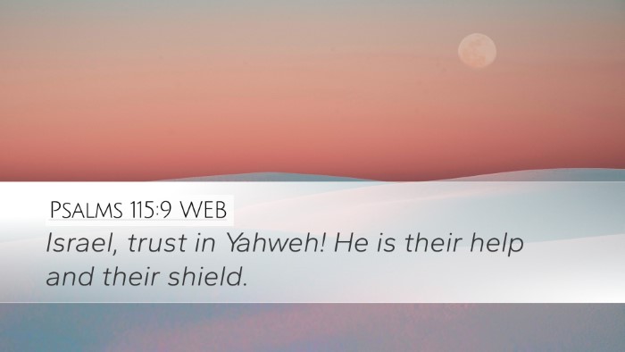 Psalms 115:9 WEB Bible Verse Image