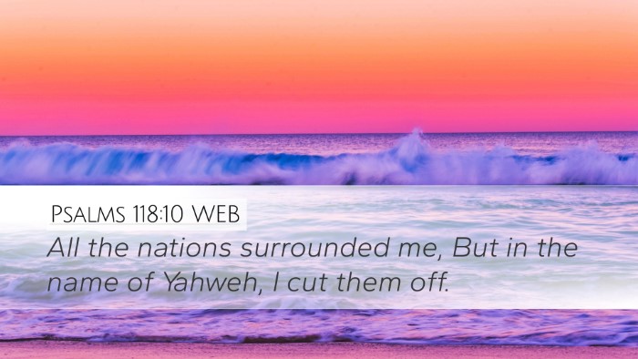 Psalms 118:10 WEB Bible Verse Image