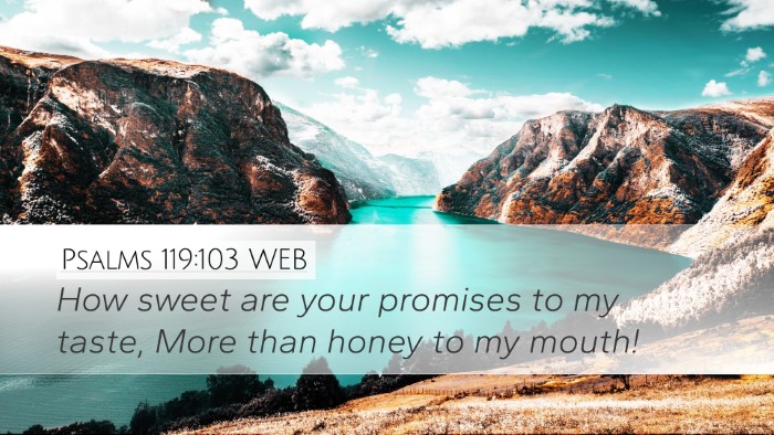 Psalms 119:103 WEB Bible Verse Image