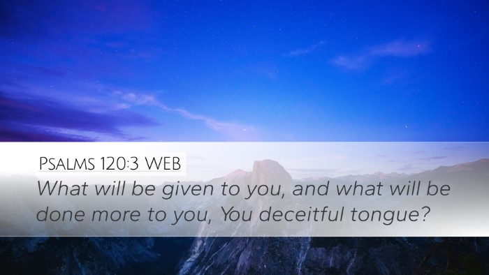 Psalms 120:3 WEB Bible Verse Image