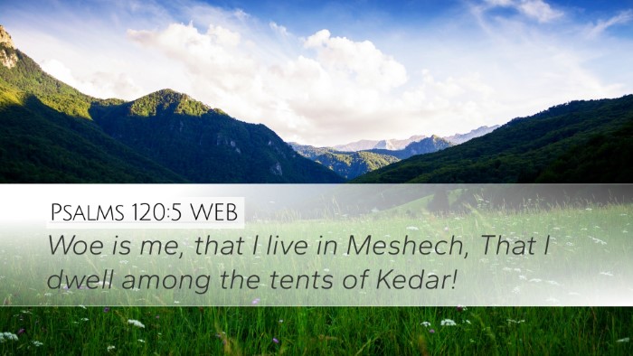 Psalms 120:5 WEB Bible Verse Image